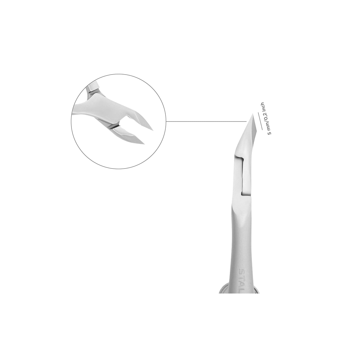 Staleks Pro Cuticle Nippers SMART Half Jaw 5mm 30|5 (NS-30-5)