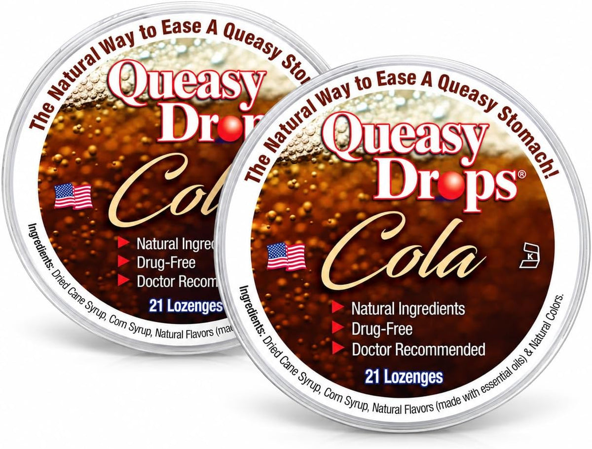 Three Lollies Queasy Drops - 21 ct (2-Pack)