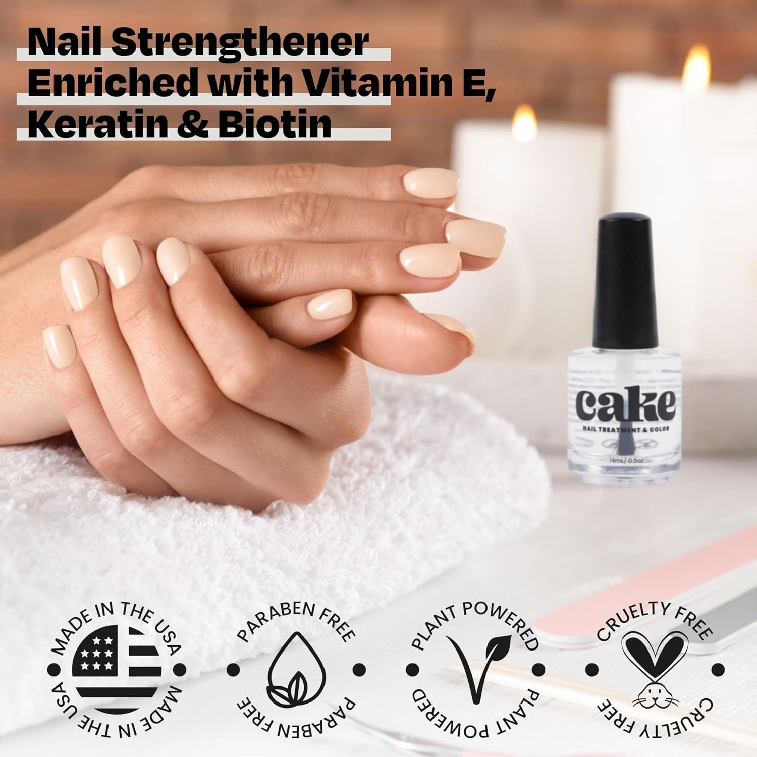 Cake Polish Top Coat 0.5 fl oz