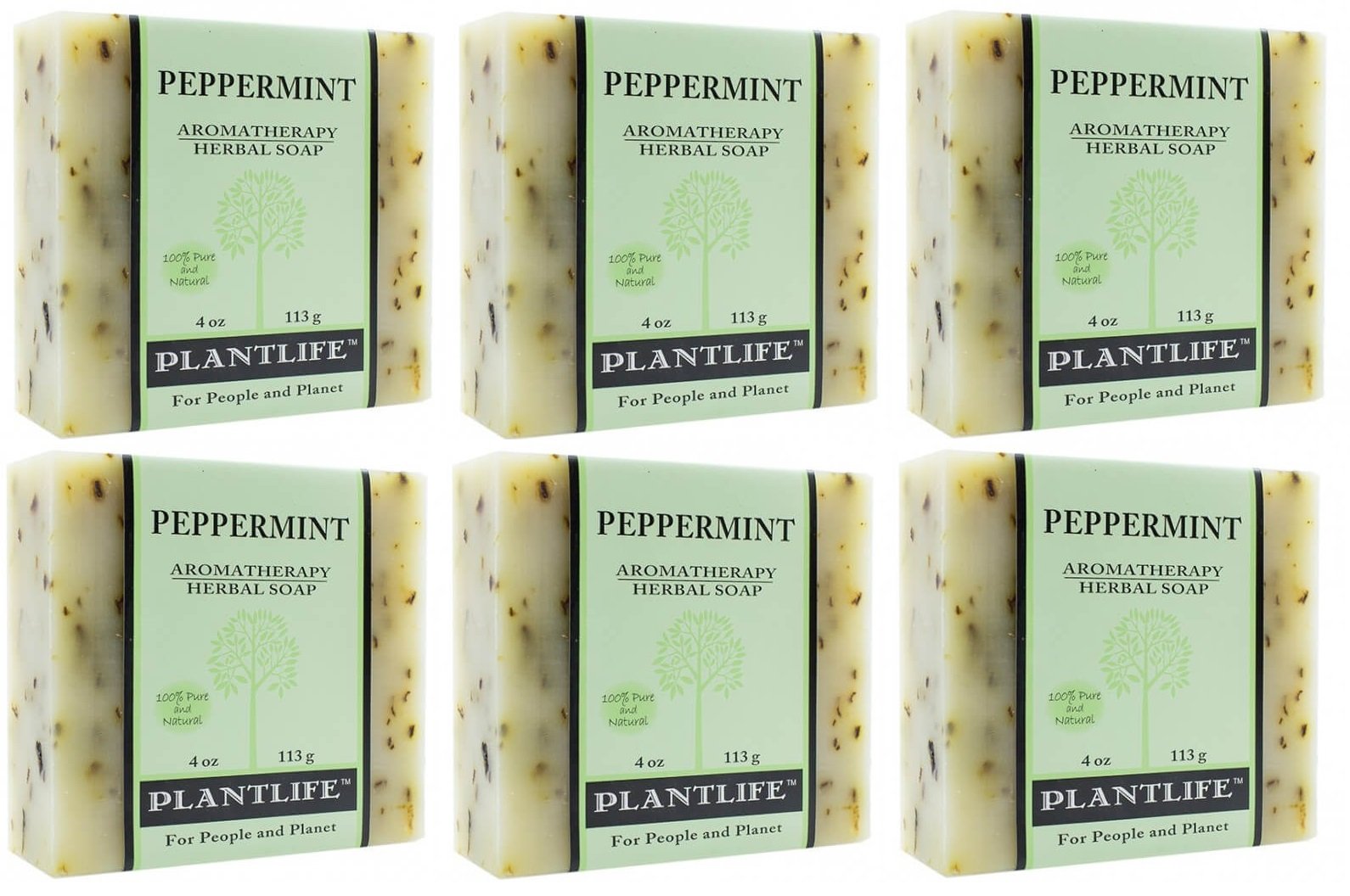 Plantlife Peppermint Bar Soap - Moisturizing and Soothing Soap for Your Skin - Hand Crafted Using Plant-Based Ingredients - Made in California 4oz Bar