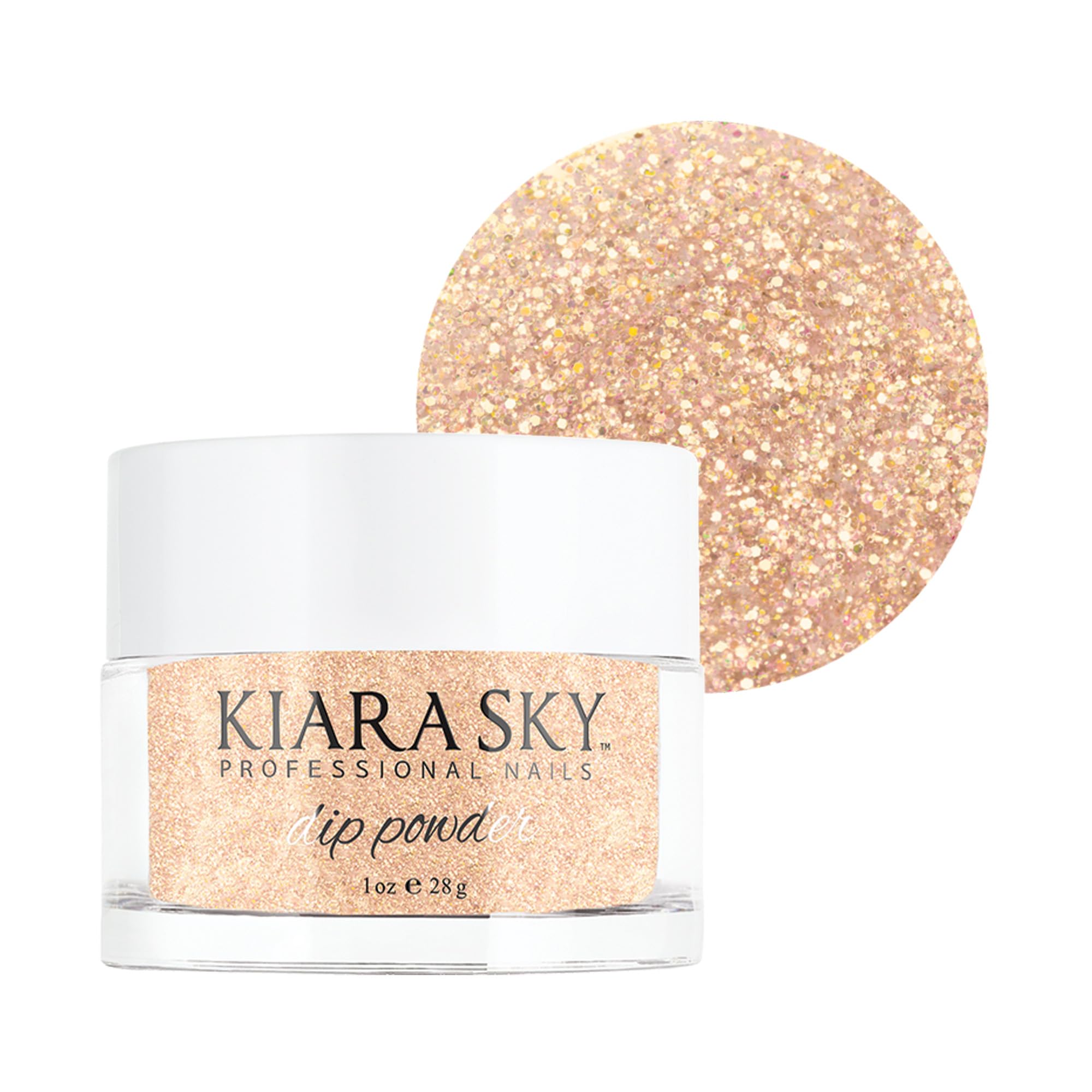 Kiara Sky Long Lasting Nail Dip Powder Gold Tones 1 oz