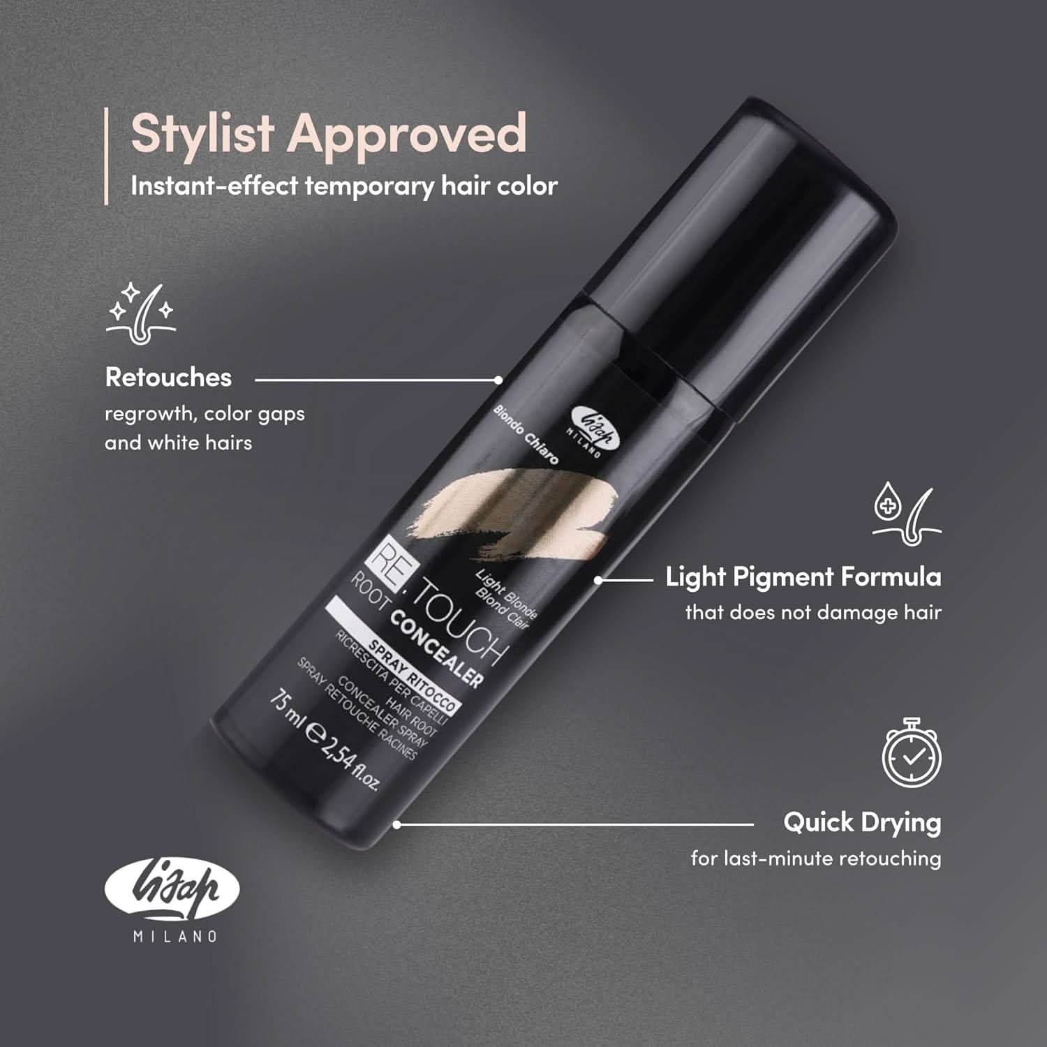 LISAP - Re Touch Root Concealer Spray 75ml