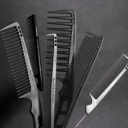 Olivia Garden CarbonLite Comb - CL-6 (Wide Tooth w/ Handle)