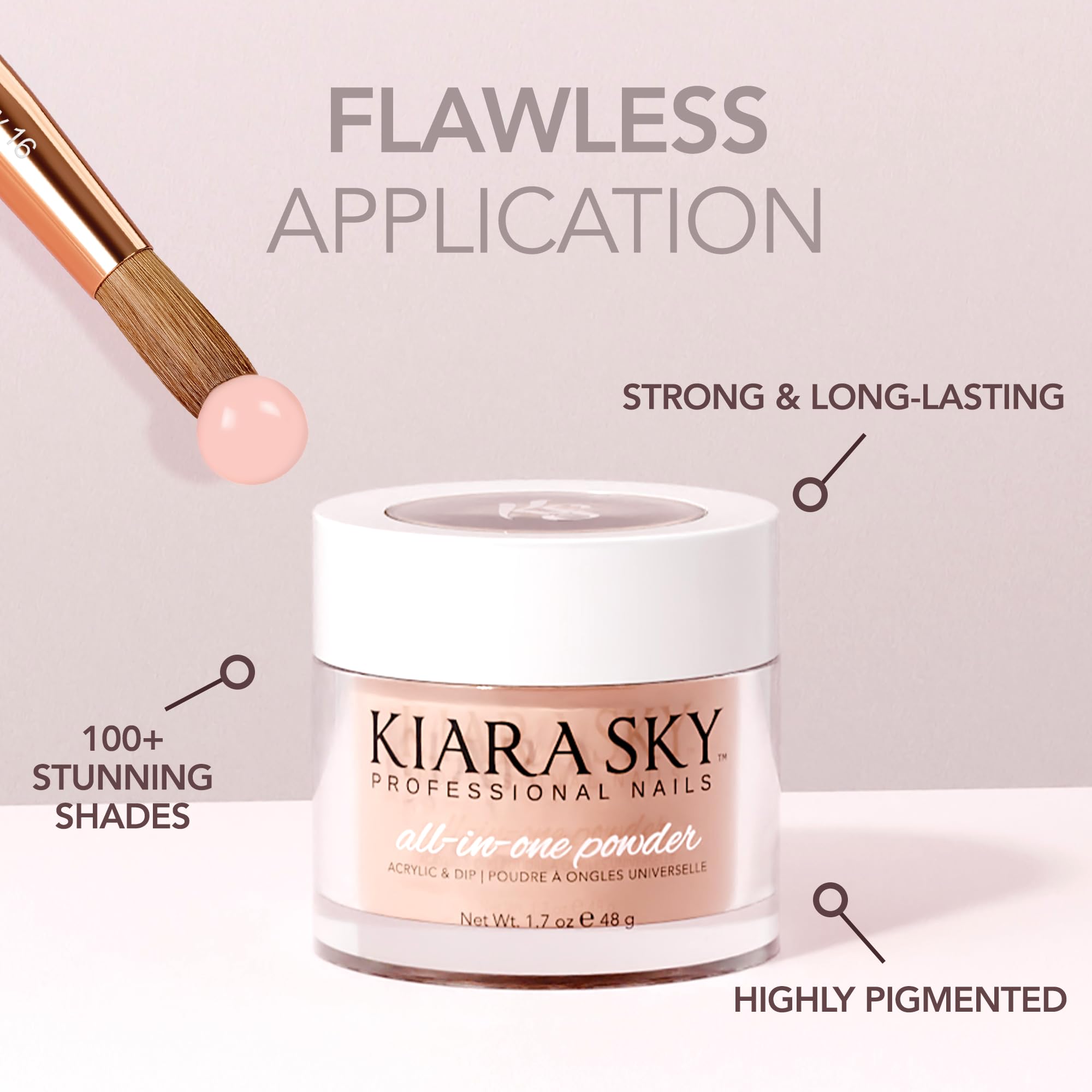 Kiara Sky All-In-One Acrylic Nail Powder | Ultraviolet DM5058