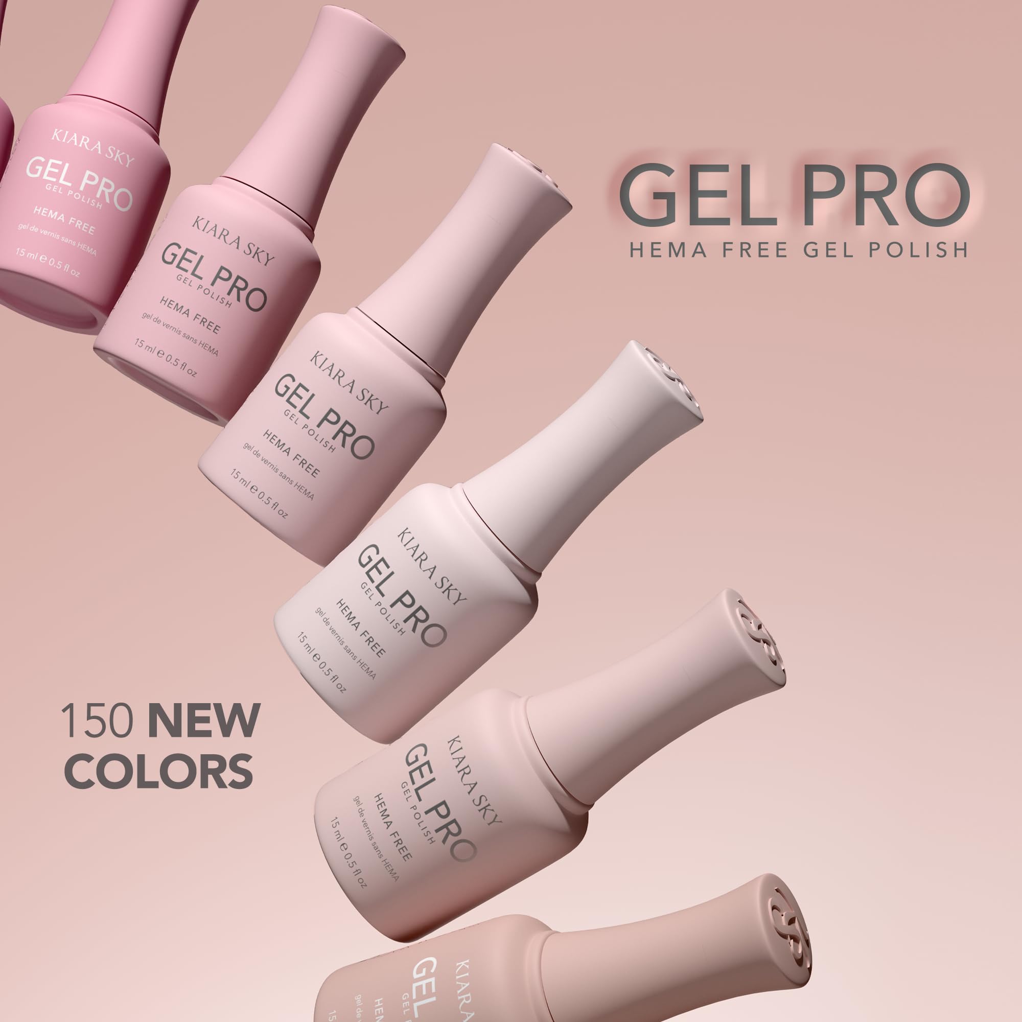 KIARA SKY Pro Hema-Free Gel Nail Polish, Glamouflage, 0.5 Fl oz