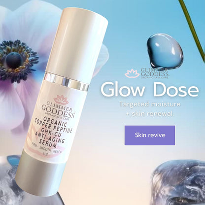 GLIMMER GODDESS GHK-Cu Peptide Argireline Matrixyl 3000 Face Serum 1 oz