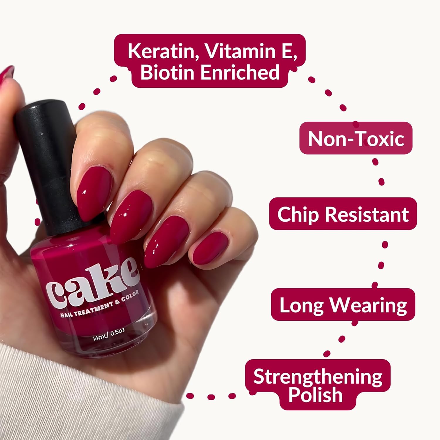 CAKE Nail Strengthening Polish - Under the Affluence