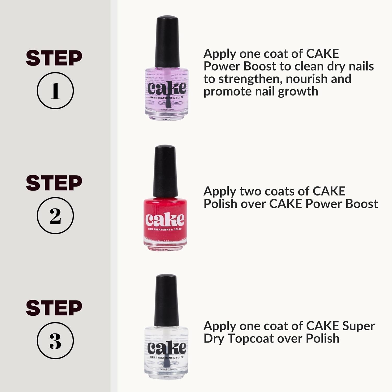 Cake Polish Top Coat 0.5 fl oz