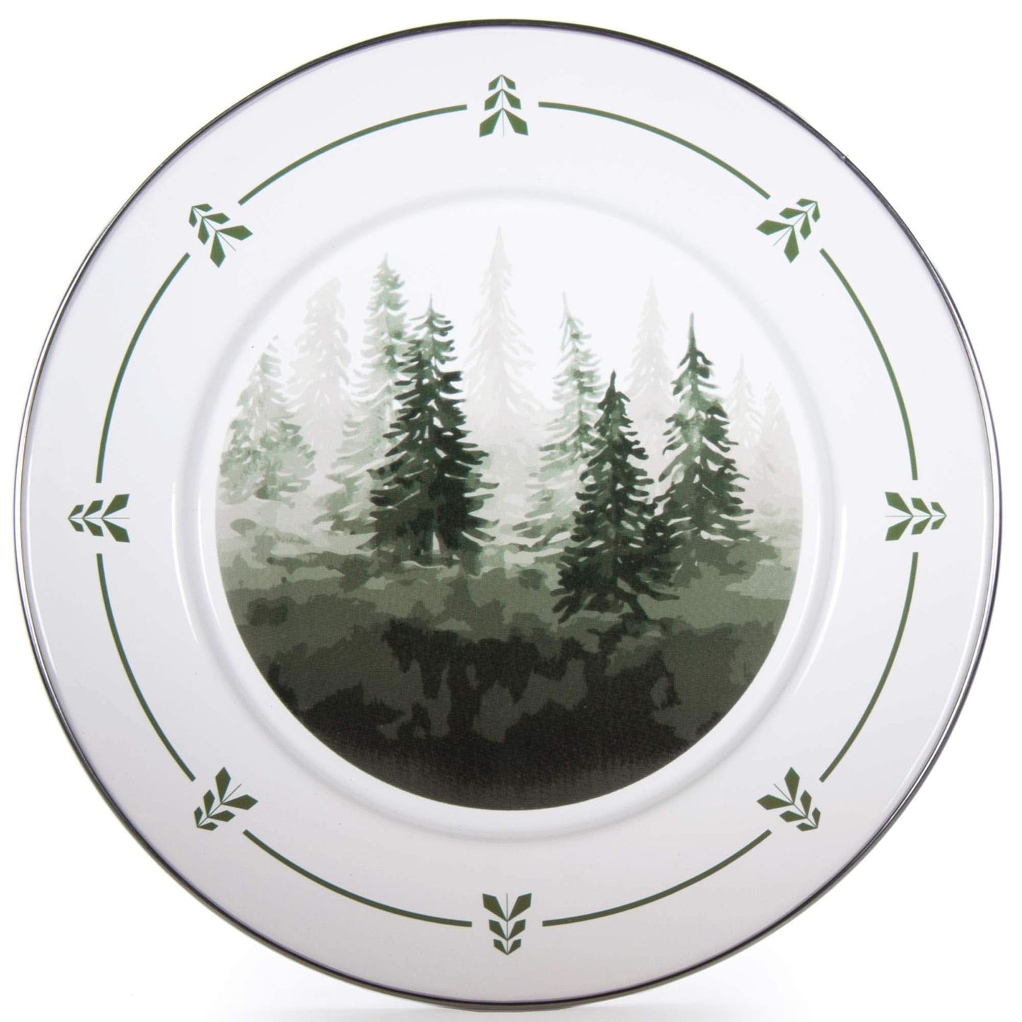 Golden Rabbit Enamelware Dinner Plates - Set of 4