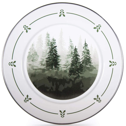 Golden Rabbit Enamelware Dinner Plates - Set of 4