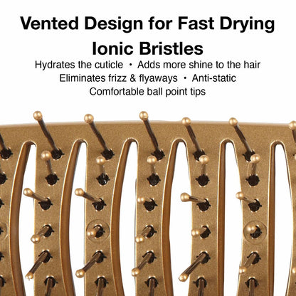 Olivia Garden NanoThermic Ceramic + Ion 9 Row Styling Brush NT-S9R