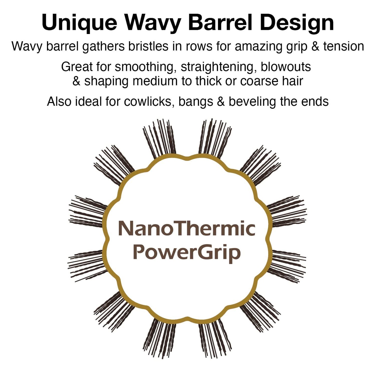 Olivia Garden NanoThermic PowerGrip Thermal Brush NT-G24 (1")