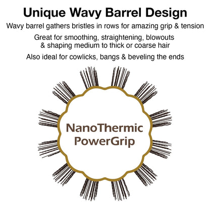 Olivia Garden NanoThermic PowerGrip Thermal Brush NT-G34 (1 1/4")