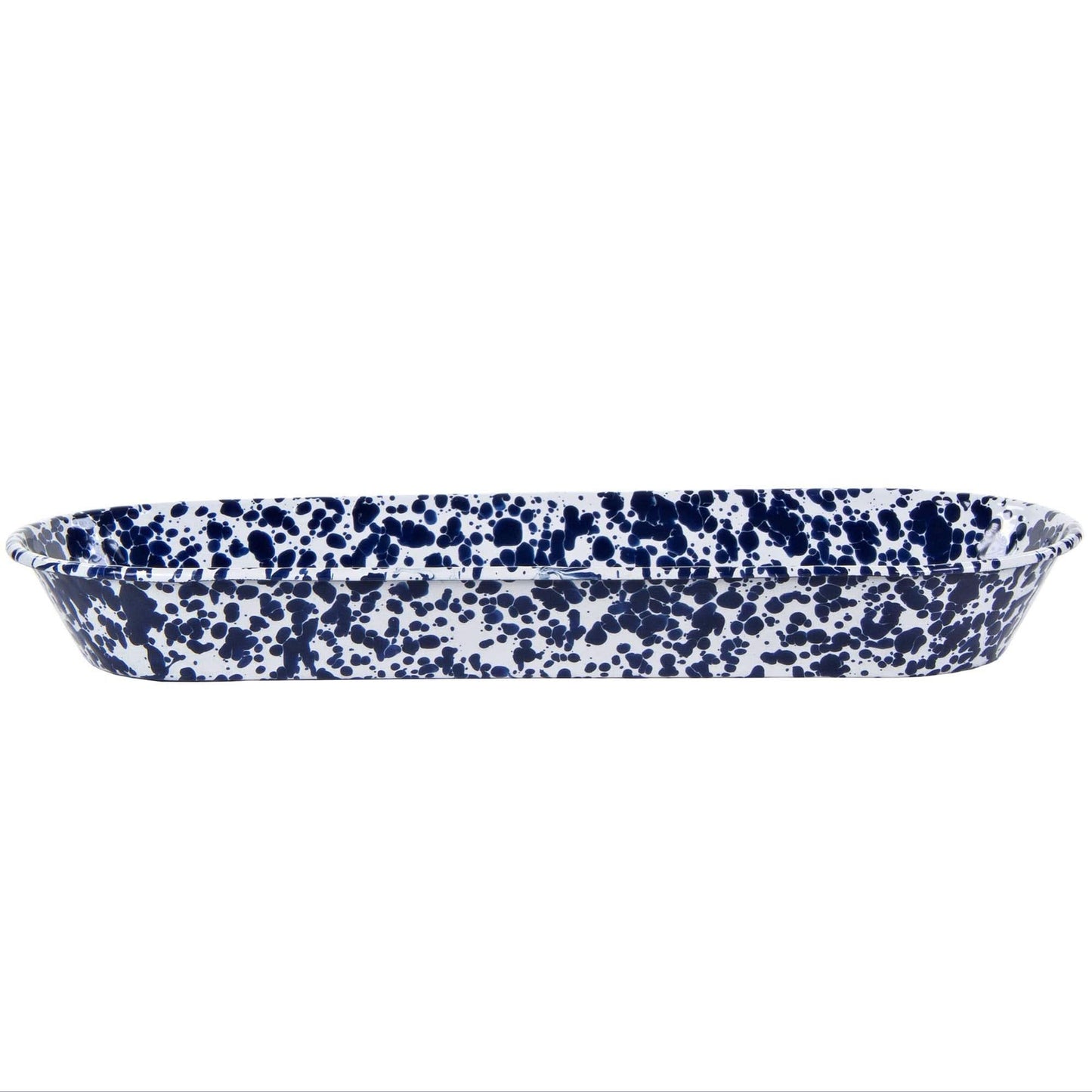 Golden Rabbit Enamelware 16 in Oval Basket