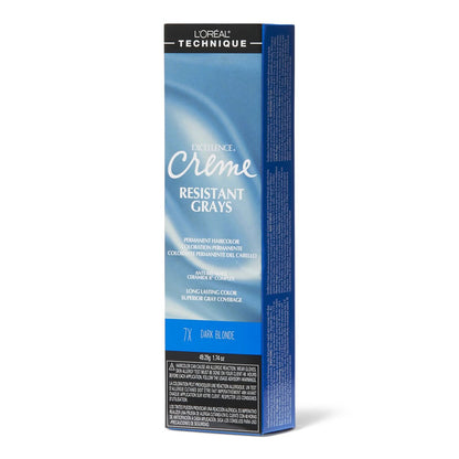Excellence by L'Oreal Technique Permanent Creme Hair Color Resistant Grays 7X Dark Blonde