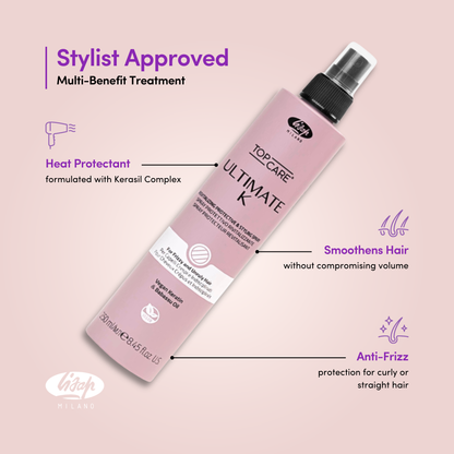 LISAP Ultimate Straight Fluid – Heat and Humidity Protective Spray 8.45 fl oz