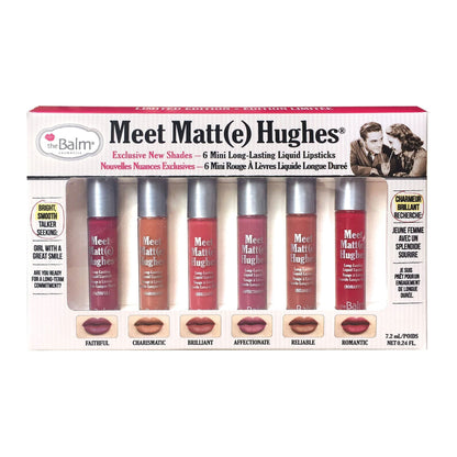 the Balm Meet Matt(e) Hughes Set of 6 Mini Long-Lasting Liquid Lipsticks - Vol 2