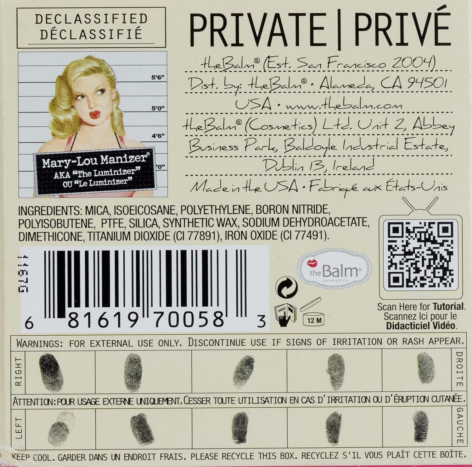 theBalm Mary-Lou Manizer Highlighter - Subtle Glow, 0.32 Ounce