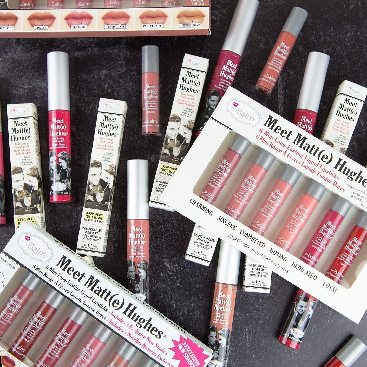 the Balm Meet Matt(e) Hughes Set of 6 Mini Long-Lasting Liquid Lipsticks - Vol 2