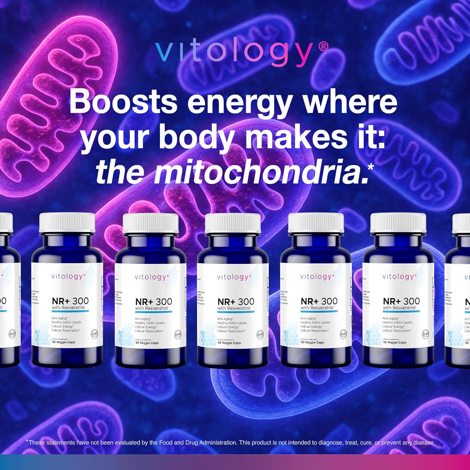 NR+ 300 with Resveratrol - 60 Capsules