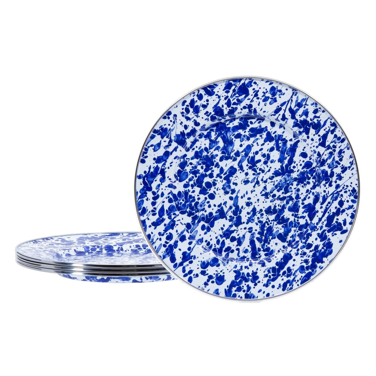 Golden Rabbit Enamelware Dinner Plates - Set of 4