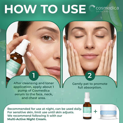 Cosmedica 2.5% Retinol Face Serum with Hyaluronic Acid & Vitamin E, 1oz