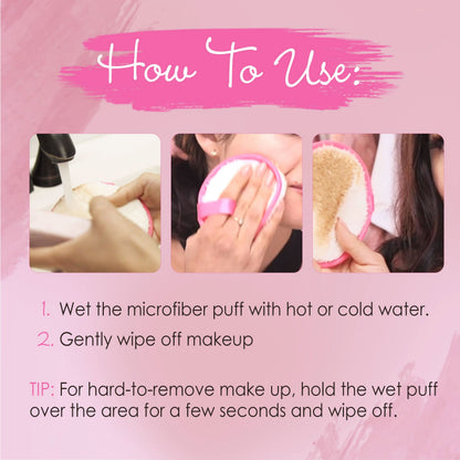 Hollywood Fashion Secrets Microfiber Makeup Removers (2 COUNT)