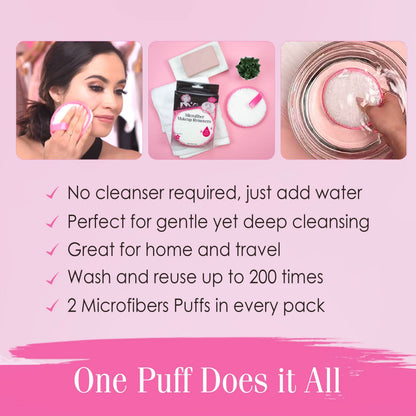 Hollywood Fashion Secrets Microfiber Makeup Removers (2 COUNT)