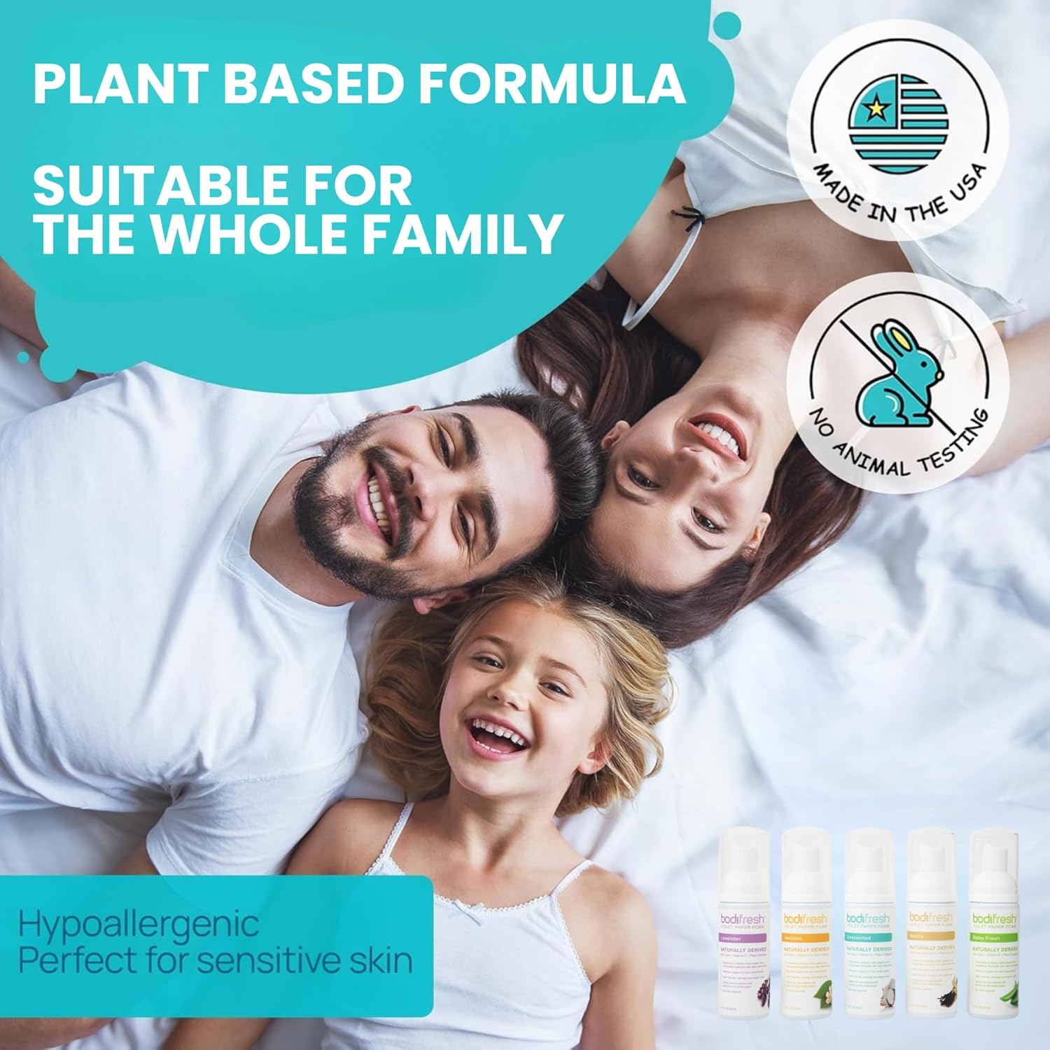 BODI FRESH - Toilet Paper Foam, Liquid Wet Wipe with Aloe & Vitamin E       1.7 Fl Oz - 3PACK