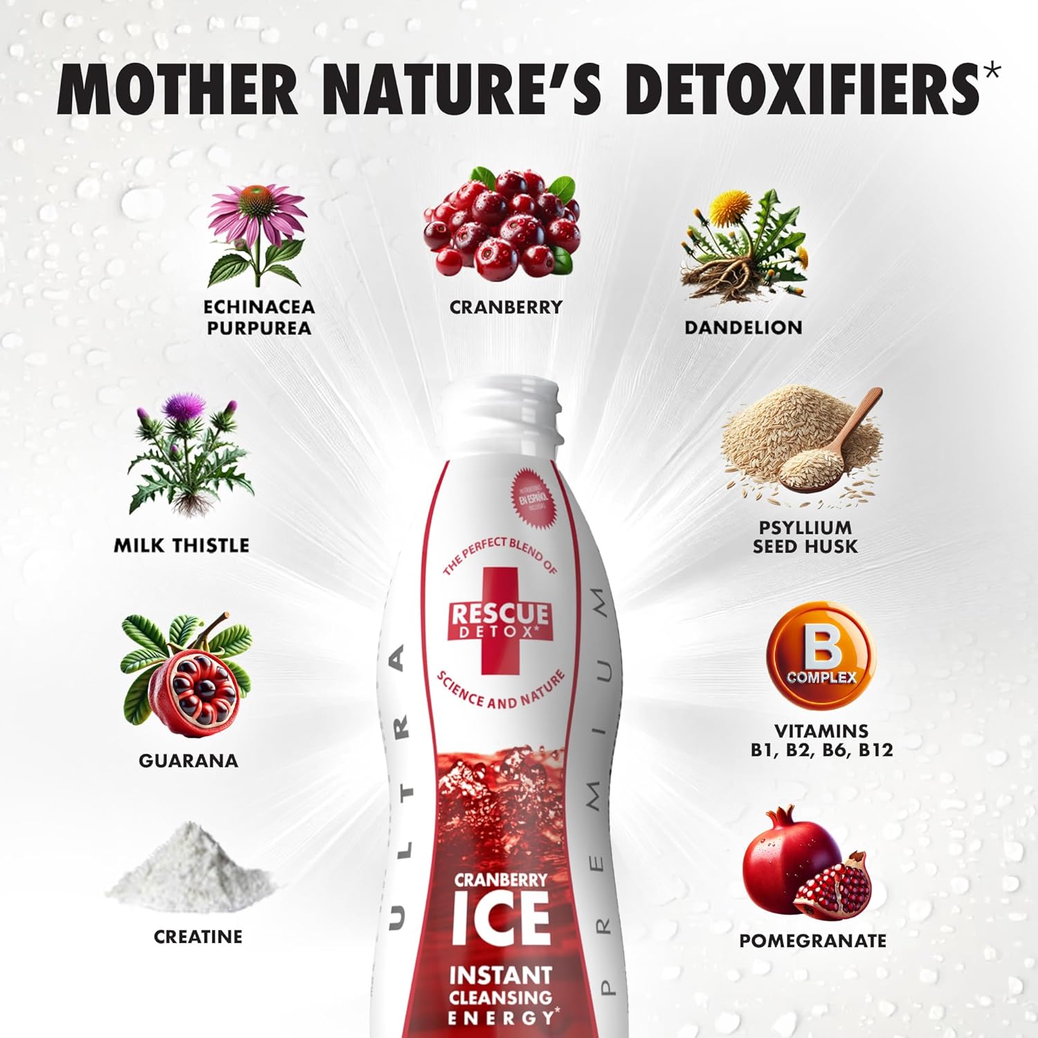 Rescue Detox® ICE Drinks Cranberry 17 oz
