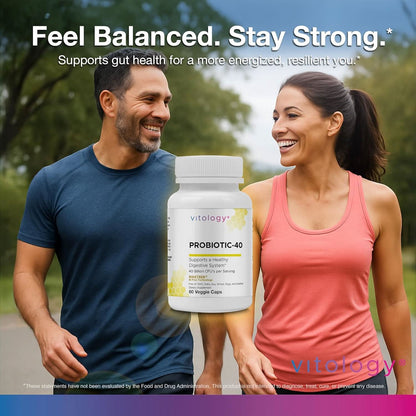 Probiotic 40 Billion CFU - 60  Veggie Capsules