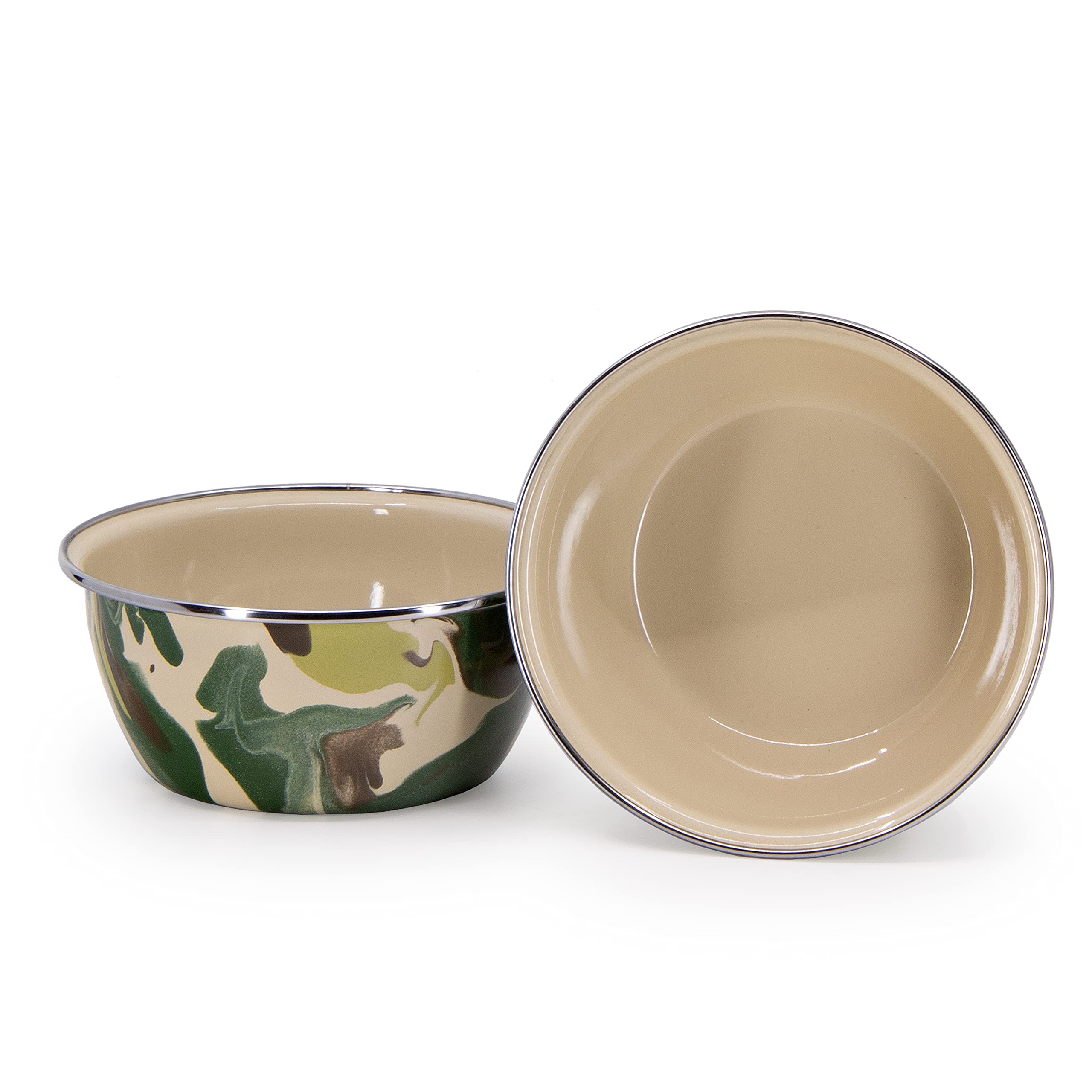 Golden Rabbit Enamelware - Set of 4 - 3cup Salad Bowls