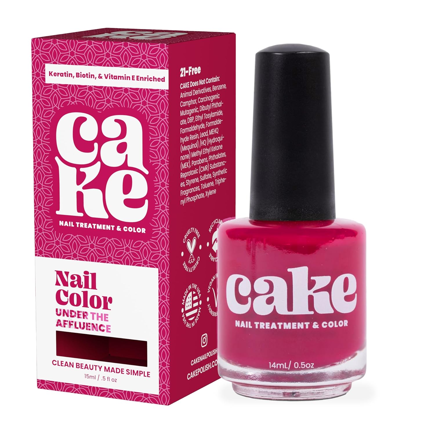 CAKE Nail Strengthening Polish - Under the Affluence