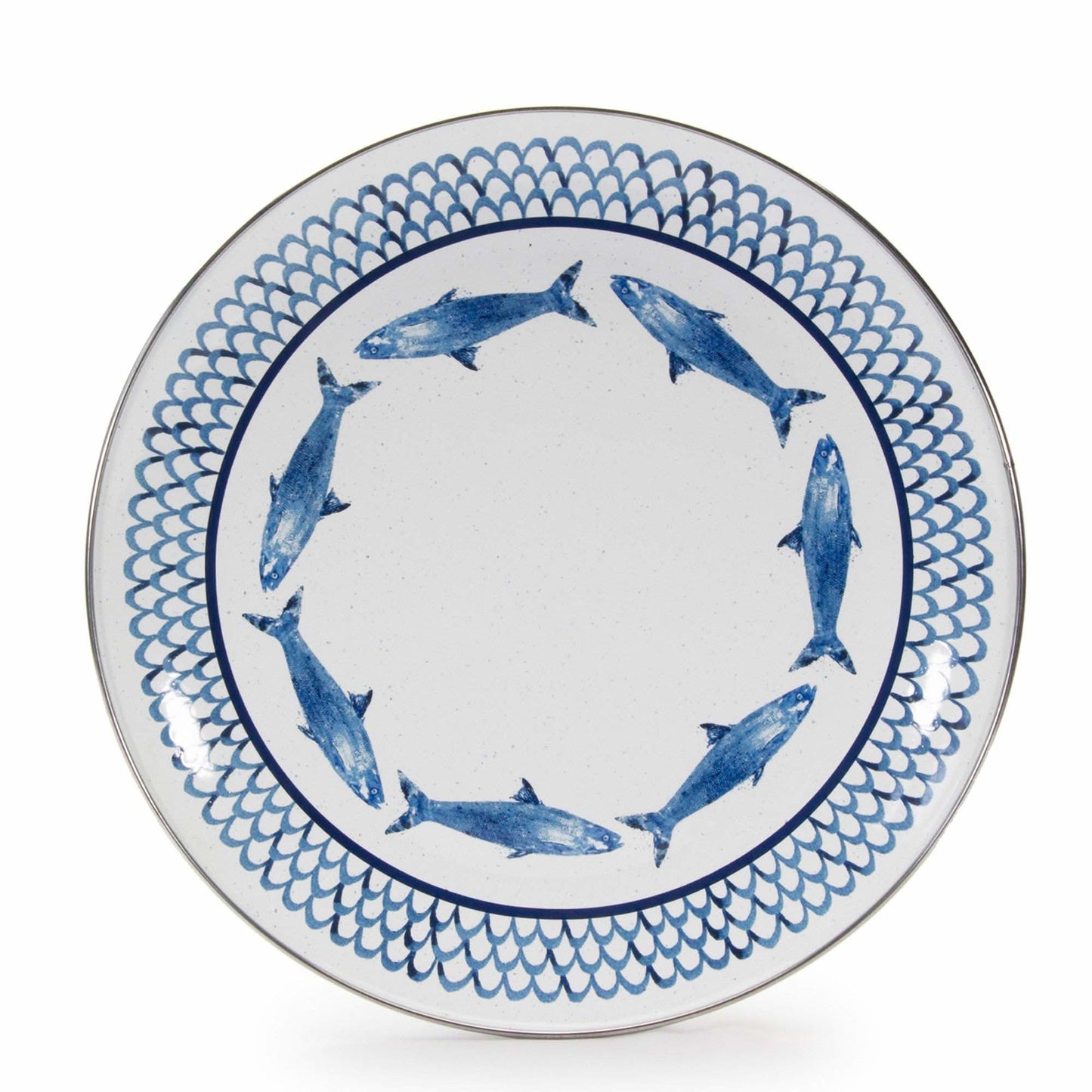 Golden Rabbit Enamelware Dinner Plates - Set of 4