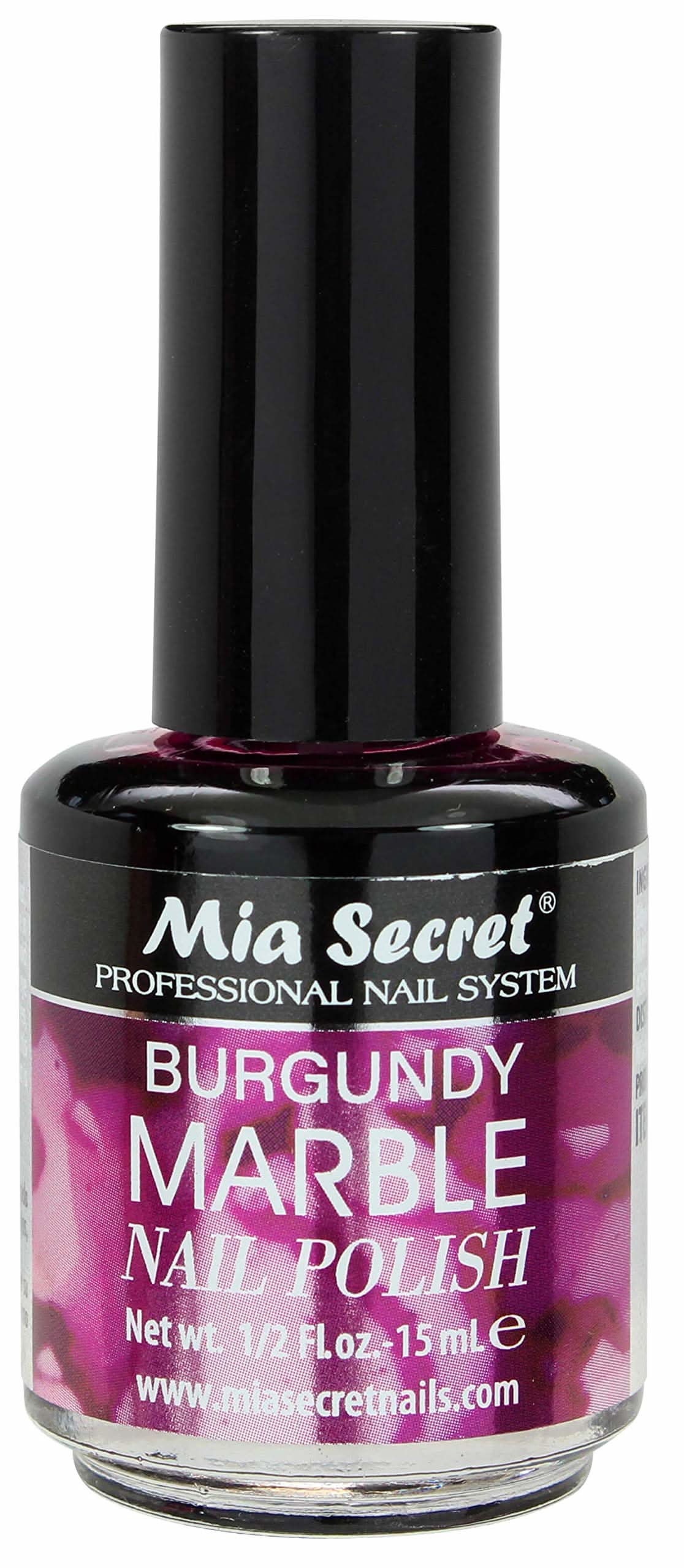 Mia Secret Marble Nail Polish , Burgundy