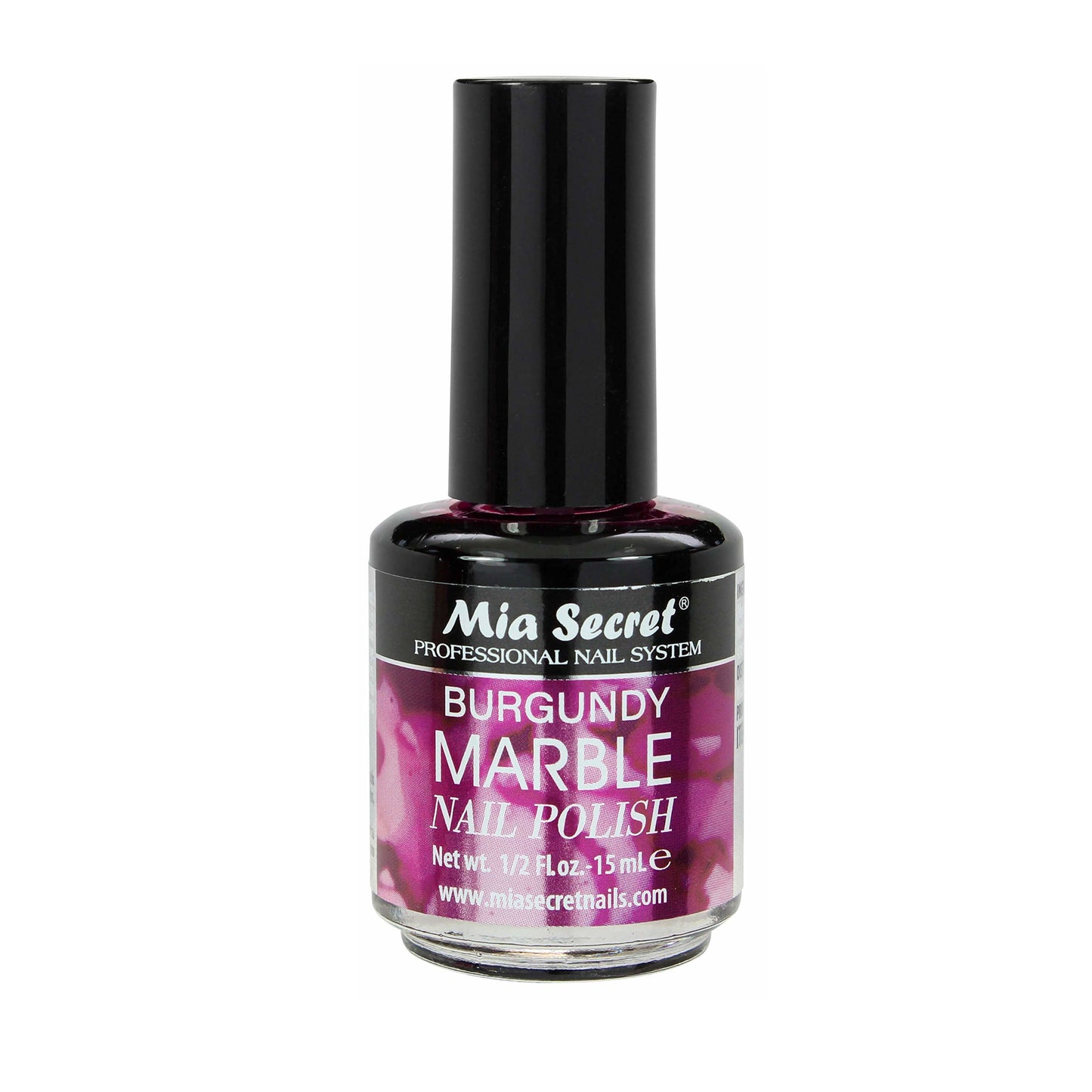 Mia Secret Marble Nail Polish , Burgundy