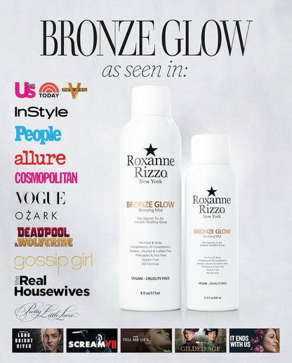 Roxanne Rizzo No Filter Skin Set - Bronze Glow Mist 6oz/177ml + Wall Street Bronzer Powder .3oz/8g
