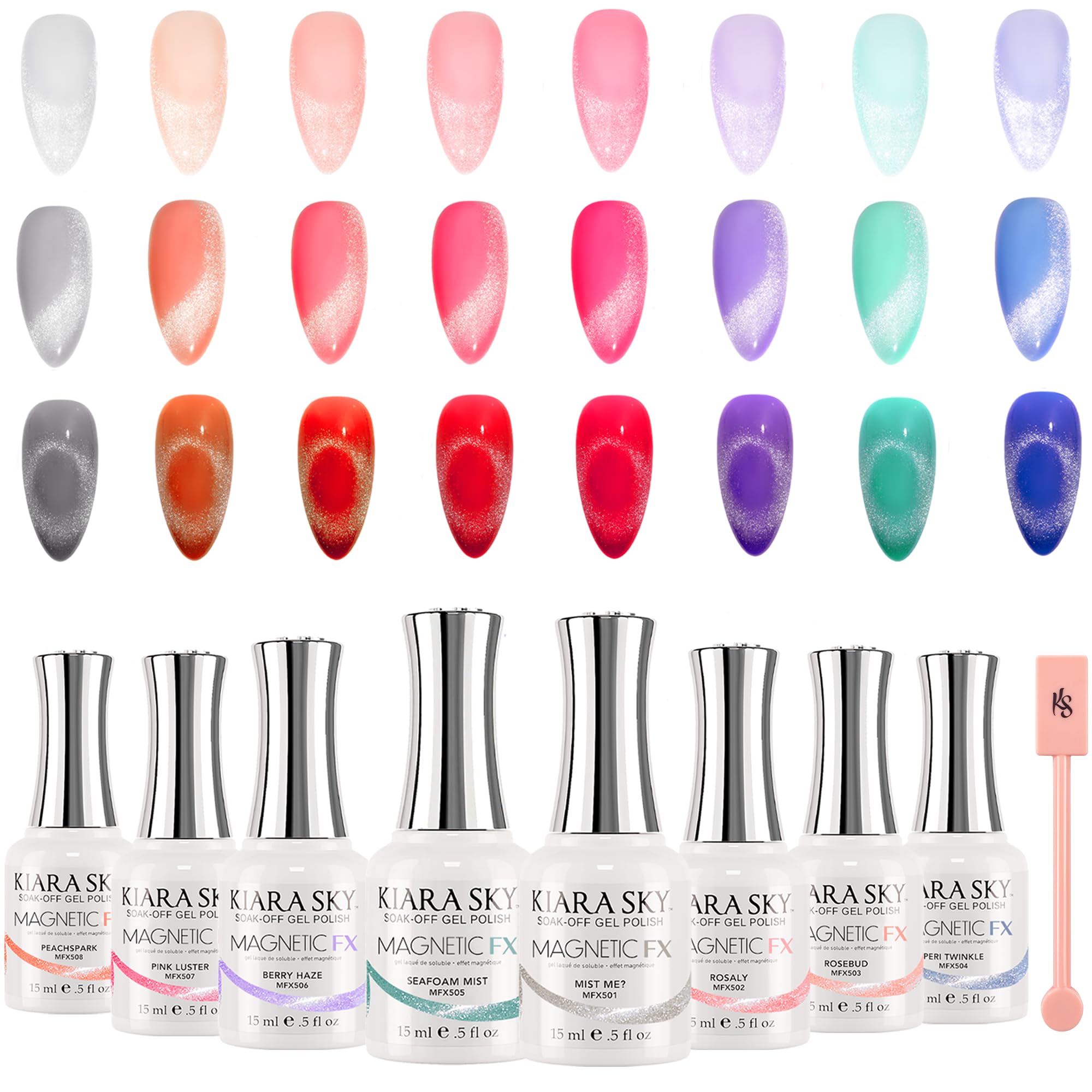 KIARA SKY Soak Off Gel Nail Polish UV LED Magnetic FX 0.5 fl oz