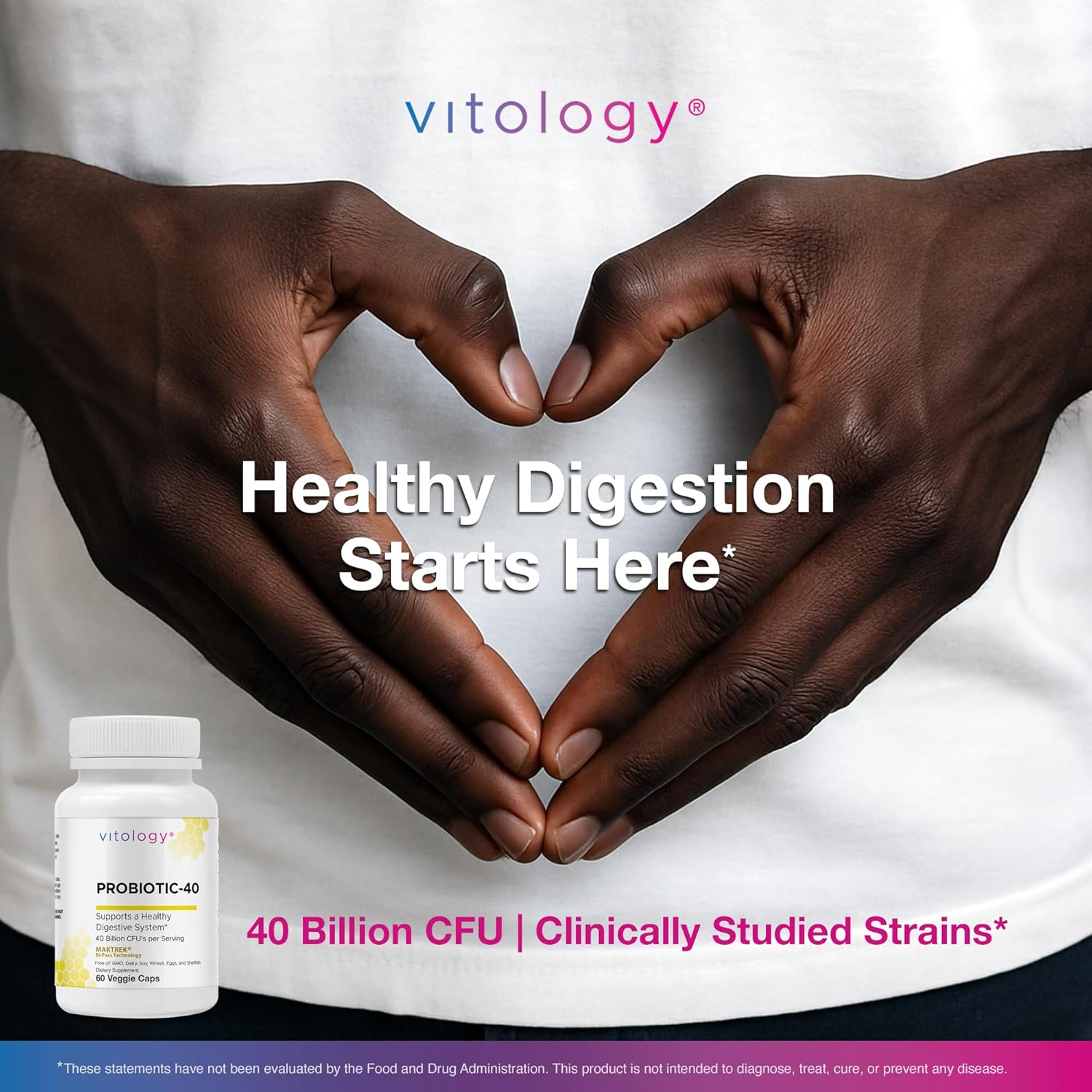 Probiotic 40 Billion CFU - 60  Veggie Capsules