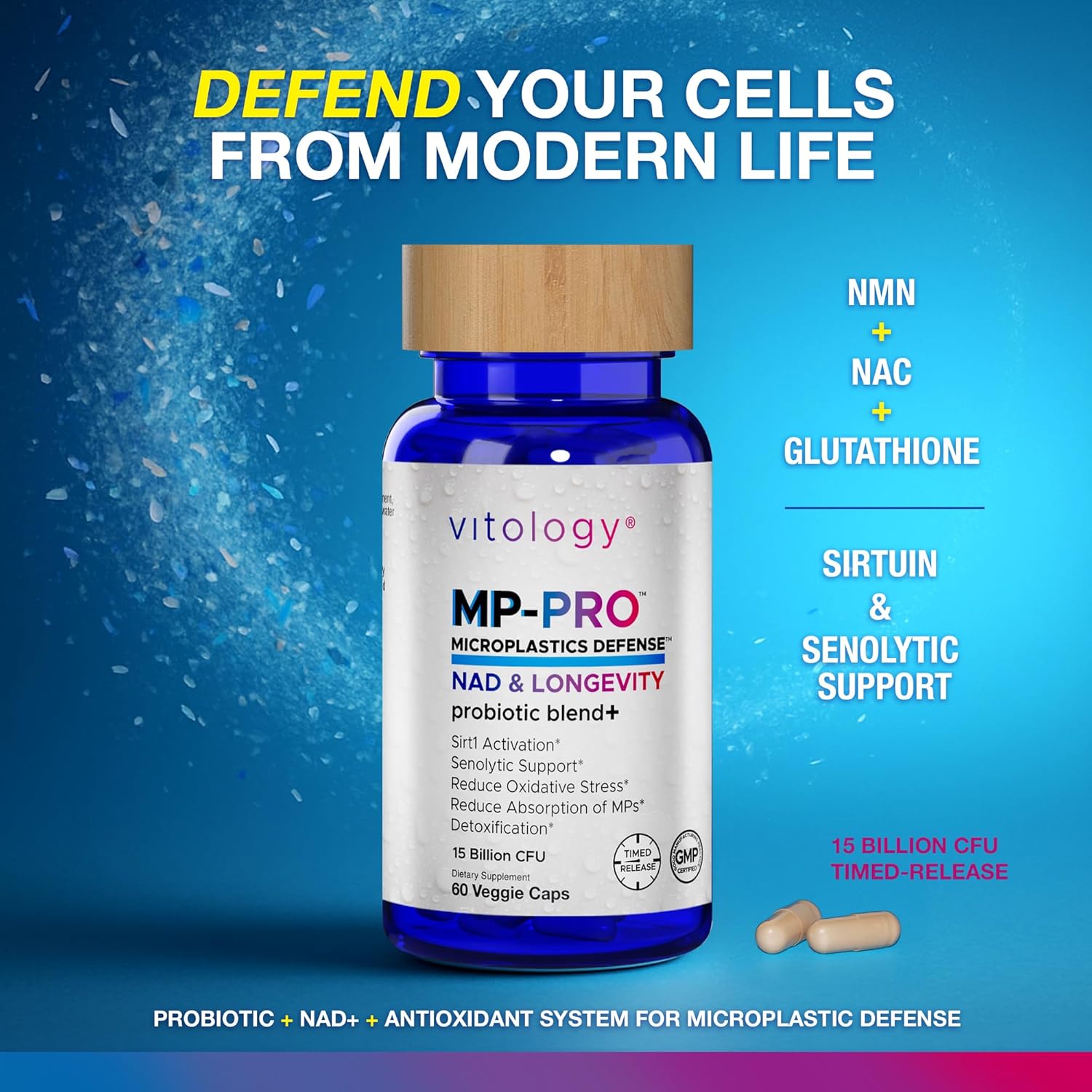 MP Pro: Microplastics Defense - 60 Veggie Capsules