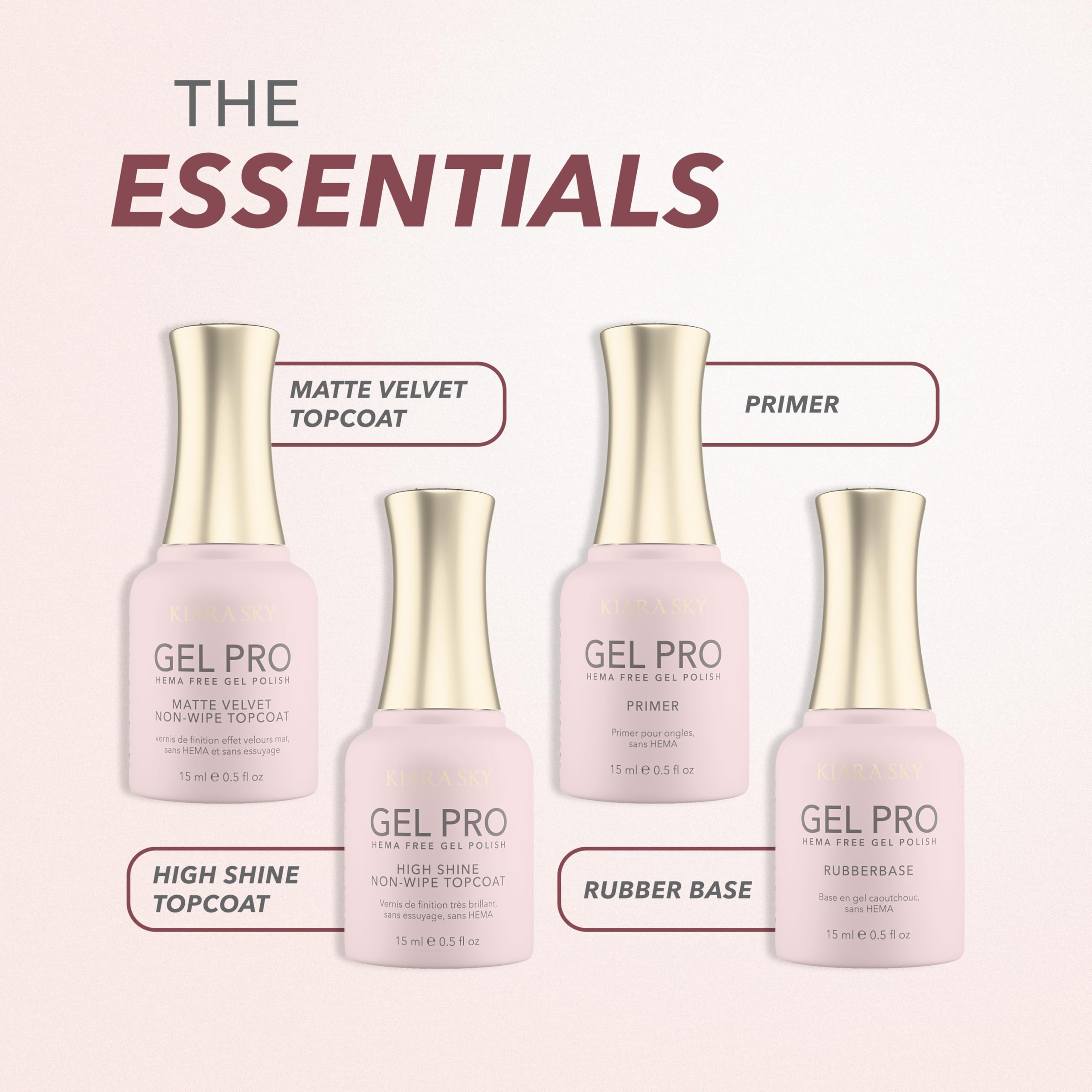 KIARA SKY Gel Pro HEMA-FREE Essentials Bundle - Steps 1-4