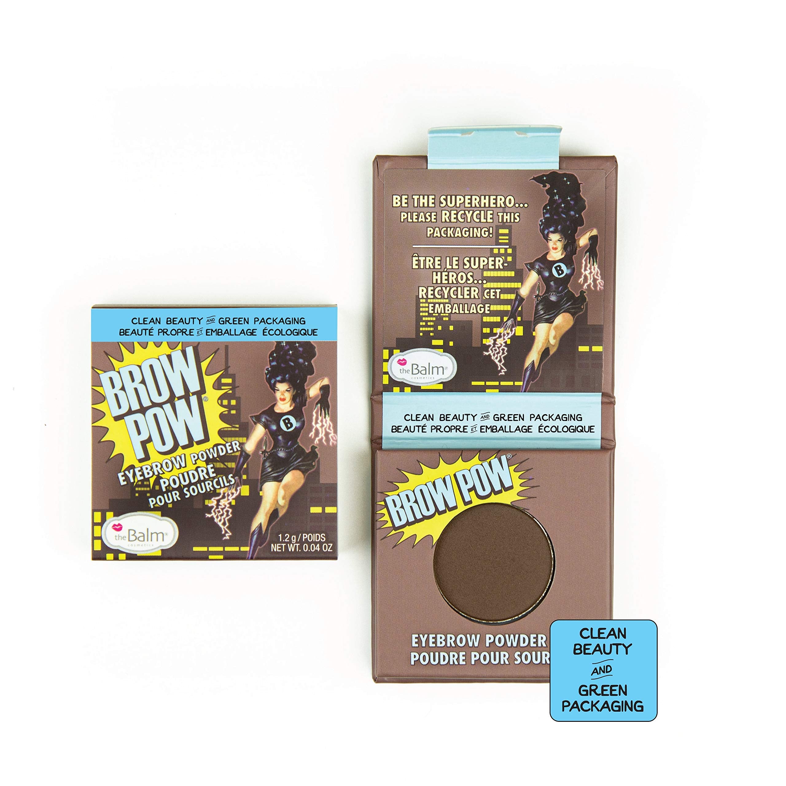 the Balm Brow Pow® Eyebrow Powder, Dark Brown