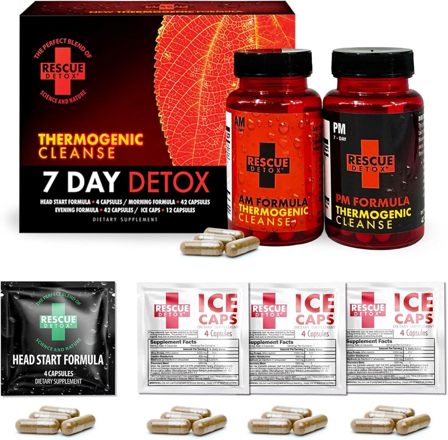 Rescue Detox® 7 Day Thermogenic Permanent Detox Kit