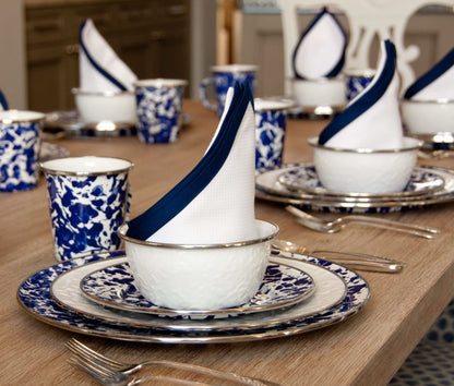 Golden Rabbit Enamelware Dinner Plates - Set of 4