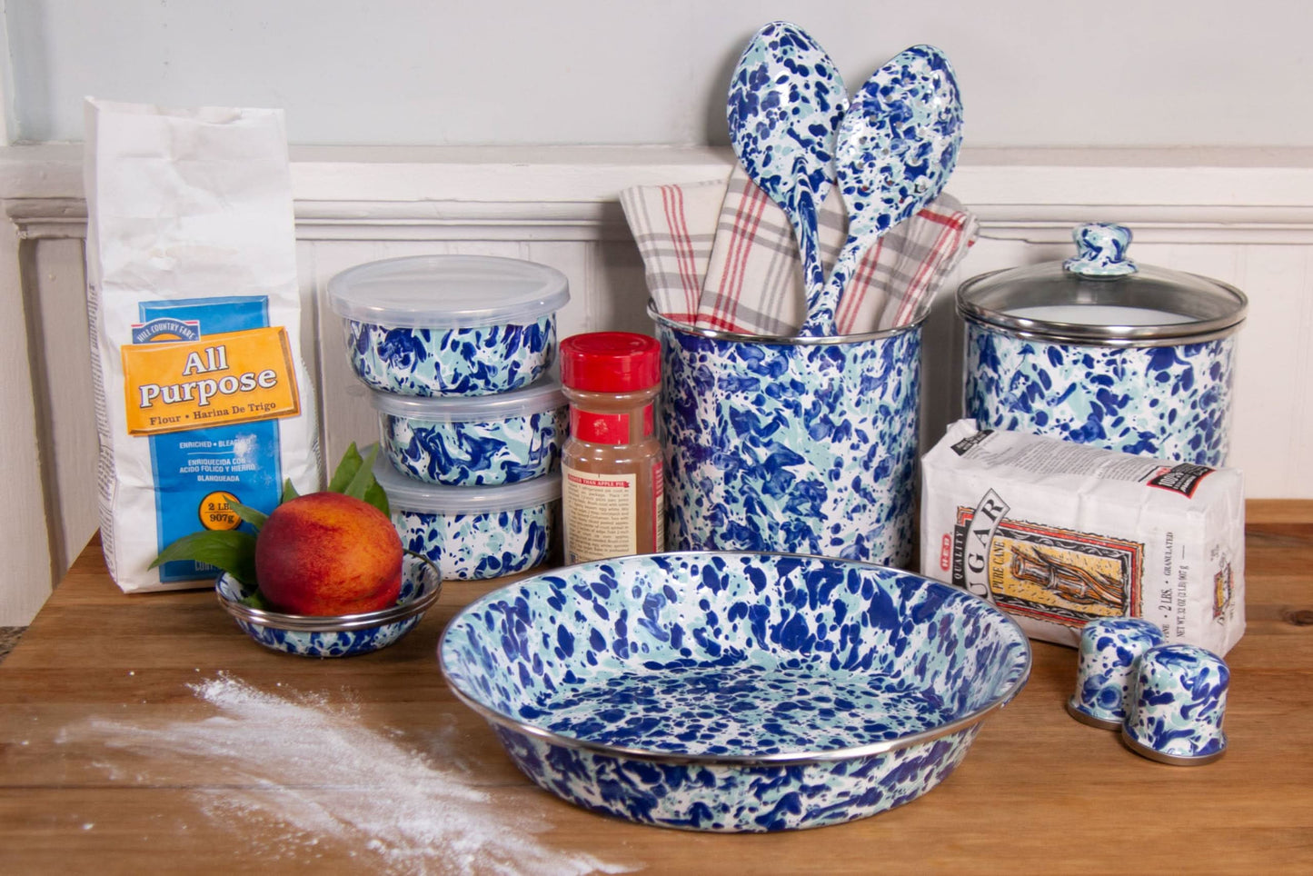 Golden Rabbit Enamelware 2 piece Spoon Set