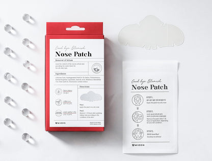 MIZON Korean Nose Patch Blackhead Remover Patch for Pores Pimples Zits Oil and Acne(10ea)