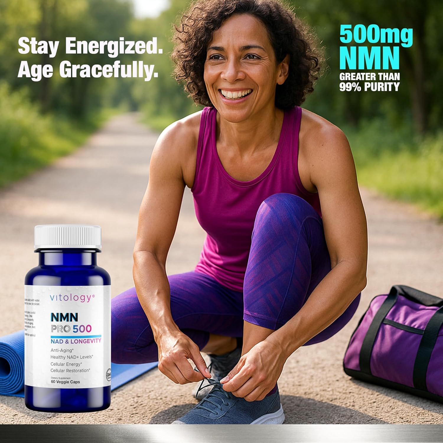 NMN 500 Pro NAD & Longevity – 60 Capsules