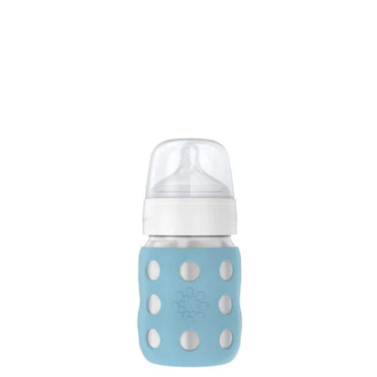 Lifefactory Stainless Steel Baby Bottle Stage 2 Wide Nipple