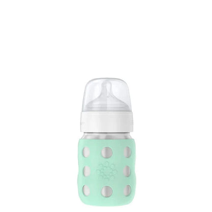 Lifefactory Stainless Steel Baby Bottle Stage 2 Wide Nipple