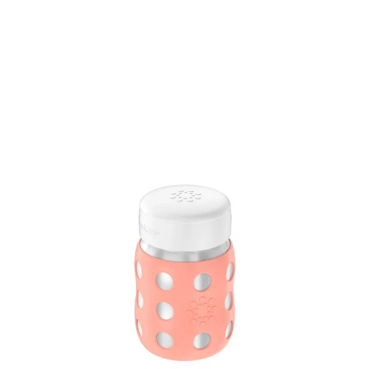 Lifefactory Stainless Steel Food Jar with Flat Cap 8oz-Cantaloupe